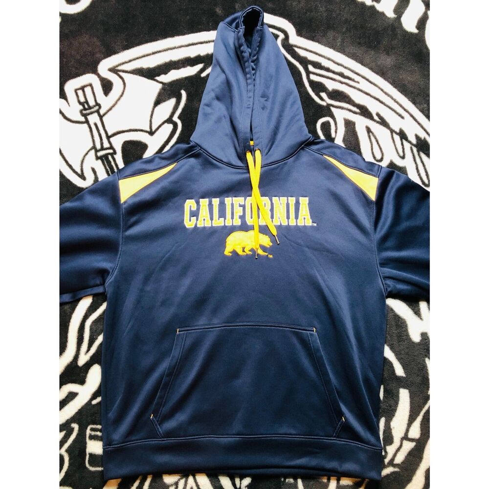 California Bears Hoodie Men's XXL Blue stretch
